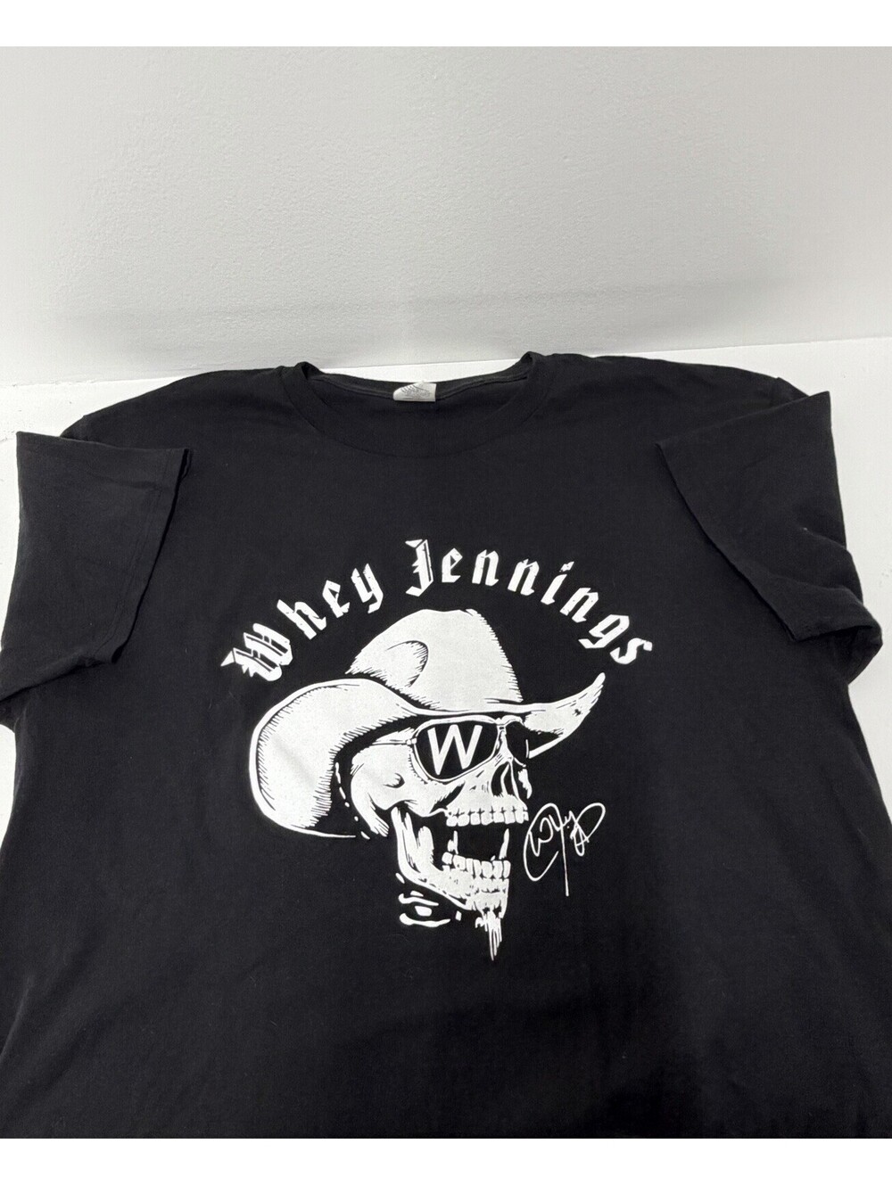 Vintage - Whey Jennings Cowboy Hat Skull Black T-Shirt Men’s Size L